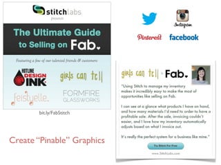 bit.ly/FabStitch
Create “Pinable” Graphics
 