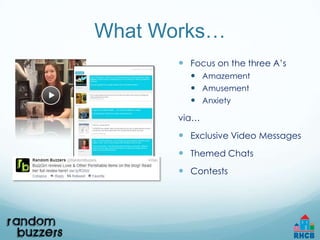 Random Buzzers: Driving word of mouth with a YA audience | PPTX