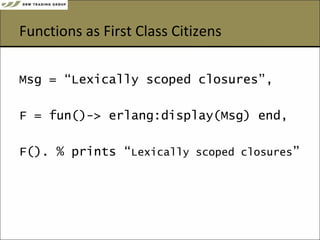 The Erlang Programming Language | PPT