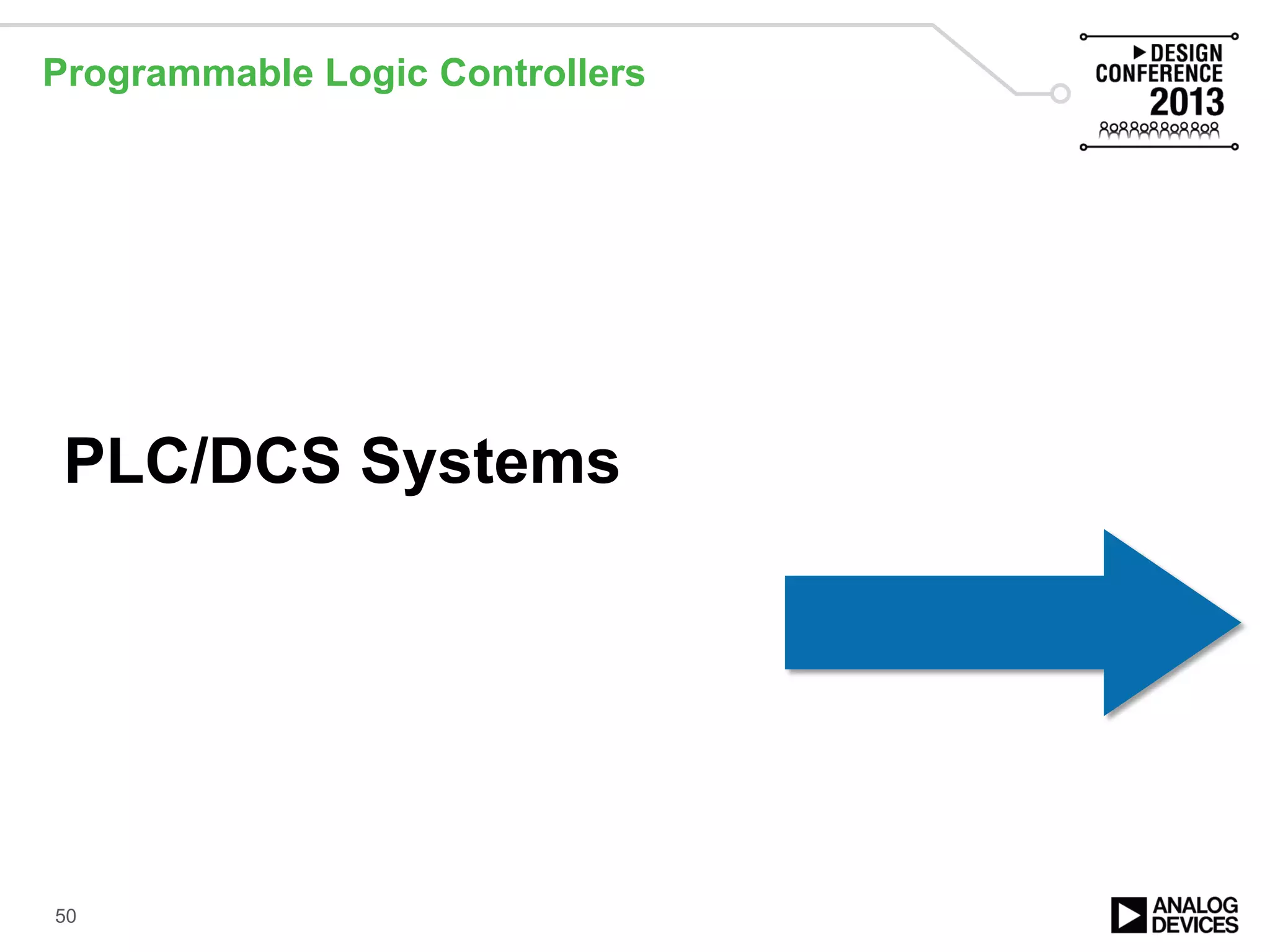 PLC/DCS Systems
Programmable Logic Controllers
50
 