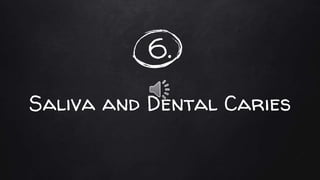 6.
Saliva and Dental Caries
 