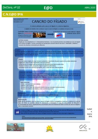 84
Dia Mundial da Saúde
DeClara, nº 32 ABRIL 2020E@D
Isabel
e
Joana
9ºA
C.N.E@D 9ºA
 