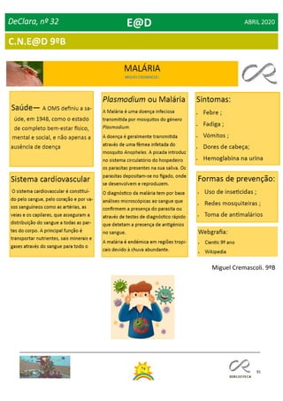 91
DeClara, nº 32 ABRIL 2020E@D
Miguel Cremascoli. 9ºB
C.N.E@D 9ºB
 