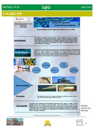 94
Dia Mundial da Saúde
DeClara, nº 32 ABRIL 2020E@D
Rodrigo
Couto e Gui
Miranda
C.N.E@D 9ºB
 