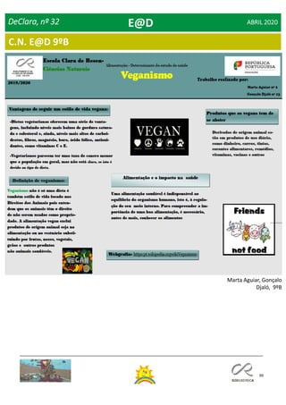 99
Dia Mundial da Saúde
DeClara, nº 32 ABRIL 2020E@D
Marta Aguiar, Gonçalo
Djaló, 9ºB
C.N. E@D 9ºB
 