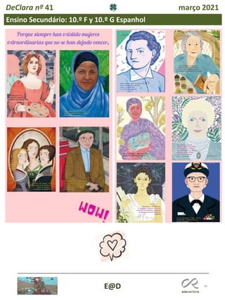 96
E@D
DeClara nº 41 março 2021
Ensino Secundário: 10.º F y 10.º G Espanhol
 