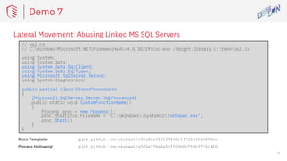 DEF CON 31 Demo Labs 2023: Abusing Microsoft SQL Server with SQLRecon | PDF
