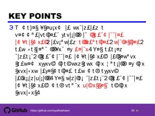 50 tohttps://github.com/syaifulahdan/
KEY POINTS
• A m a jor problem in designing a
com m u nica tions fa cility is tra nsm ission
im pa irm ent, inclu ding a ttenu a tion, distortion,
a nd va riou s types of noise. For a na log
signa ls, tra nsm ission im pa irm ents introdu ce
ra ndom effects th a tdegra de th e q u a lity of th e
received inform a tion a nd m a y a ffect
intelligibility. For digita l signa ls, tra nsm ission
im pa irm ents m a y ca u se biterrors a tth e
receiver.
50
 