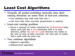 Dc ch11 : routing in switched networks | PDF