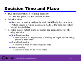 Place Routing Dc ch11 : routing in switched networks | PDF