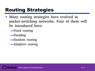 Dc ch11 : routing in switched networks | PDF