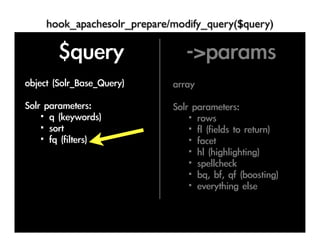 hook_apachesolr_prepare/modify_query($query)




     	 

	                               	 
          	 
                                     	          	  	 
           	 
                                      	 

                                           	  	  	 
                                                  	 
 