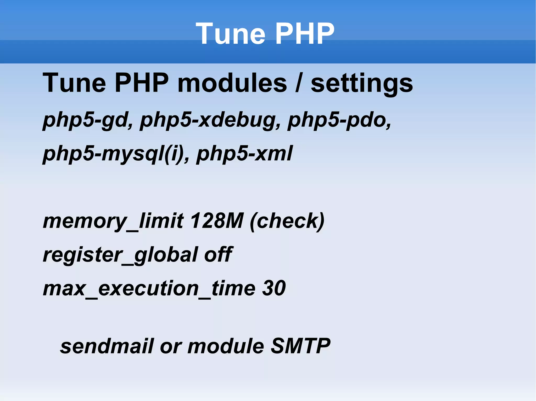 LAMP / WAMP Webserver 