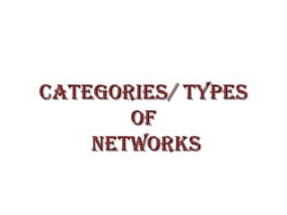 Dc lec-04 (categories of network) | PPT