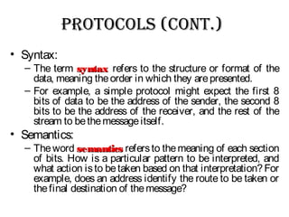 Dc lec-05 (protocols & standards) | PPT
