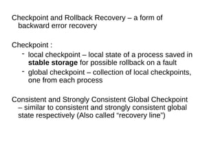 Comprehensive Fault Tolerance and Recovery Techniques in Distributed ...