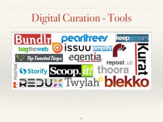 Digital Curation - Tools
5
 