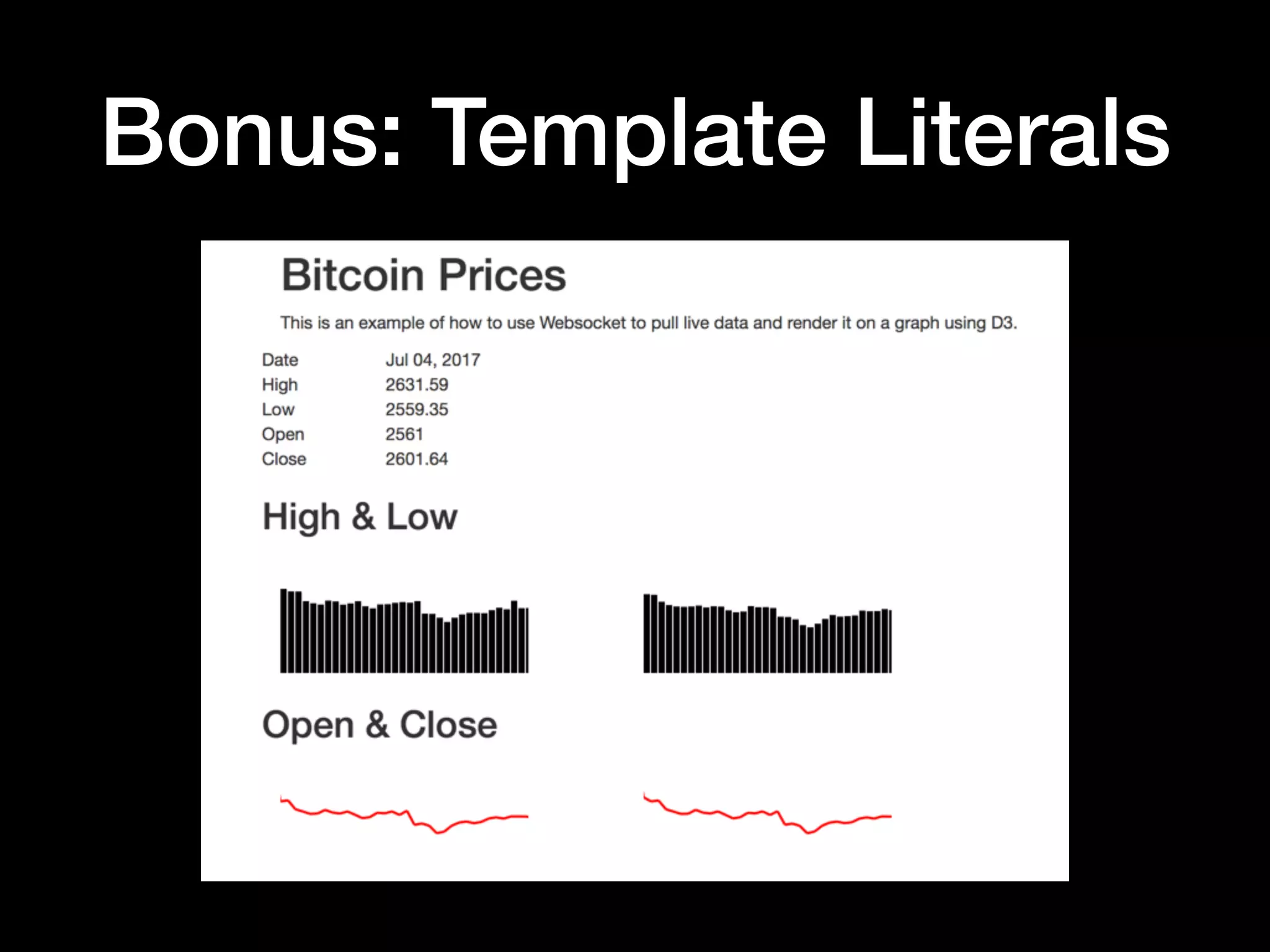 Data Visualization via DOM
Manipulation
 