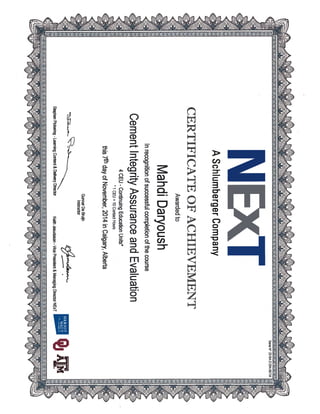 19-WS WIT cement integrity assuranceand evaluation certification