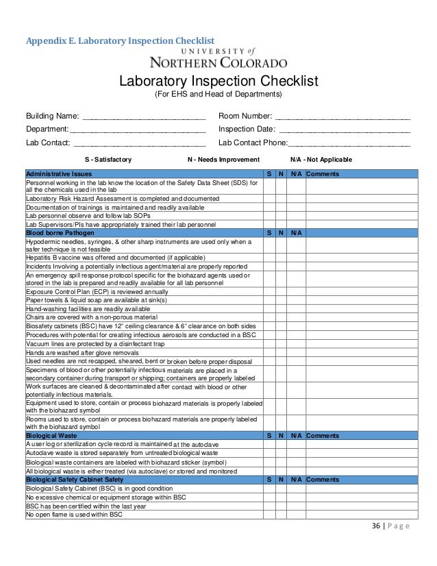 Flammable Inspection Checklist Matttroy
