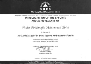 MSc Ambassador 