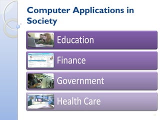 Computer Applications in
Society
33
 