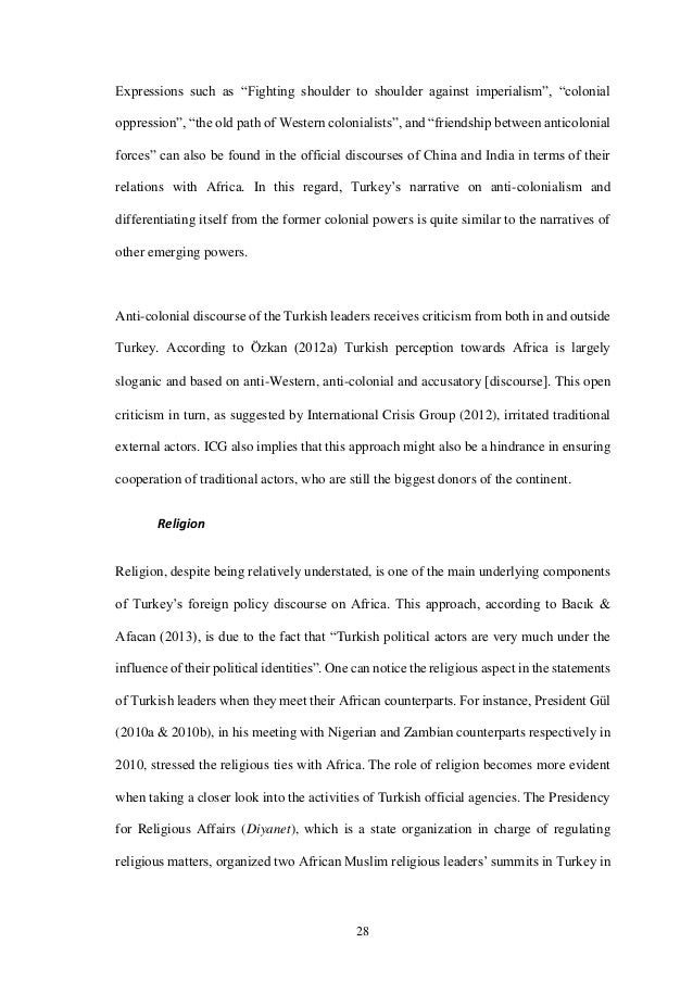 Thesis Statement Examples Essays Business Management Essay Topics also The Thesis Statement Of An Essay Must Be Ten Years Of Turkish Engagement With Africadiscourse Implementation Example Of Thesis Statement For Essay