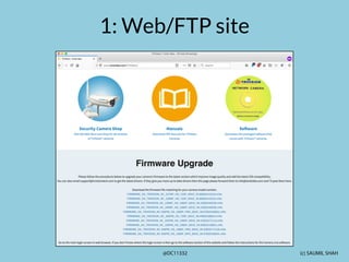 (c) SAUMIL SHAH
@DC11332
1: Web/FTP site
 