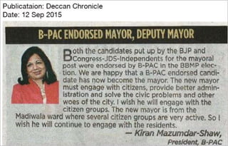 B-Pac Endorsed Mayor, Deputy Mayor