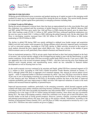 trends & growth of fdi in india | PDF