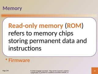 Discovering Computers Chapter 03 Computing Components | PPTX