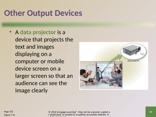 Discovering Computers Chapter 04 Input and Output | PPTX