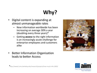 Structured content (often referred to as “data”) stored in database tables