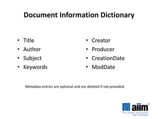 ECM GovernanceWho is the highest person in your organization who has specific reporting authority, or management ownership, of document and records management?28% have a CIO who really is a CIOPlus 11% with a CRO39% have no board-level ownershipN=645 non-trade