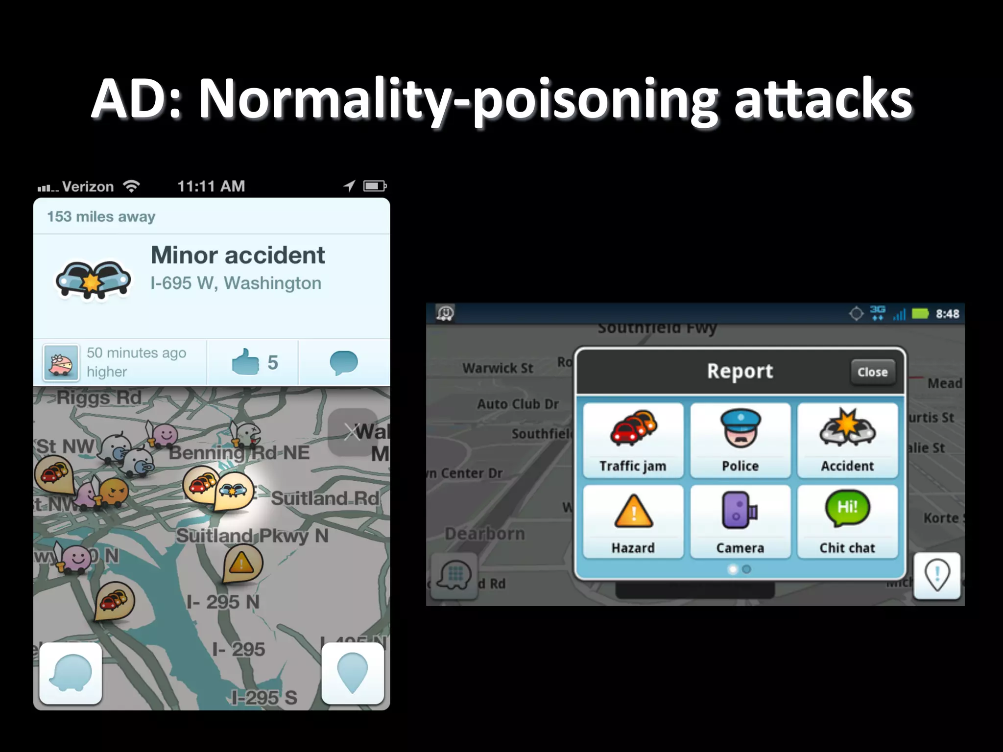 AD:  Normality-­‐poisoning  aGacks   