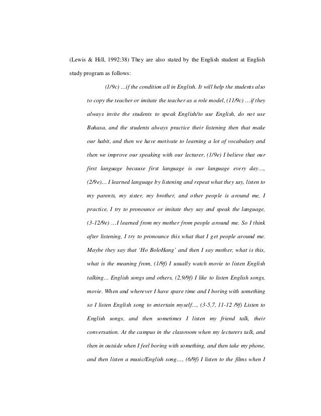 Pdf Exploring Students Problem In Applying Full English Speaking A