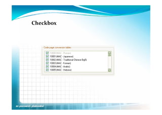 Checkbox
 