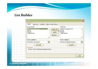 List Builder
 