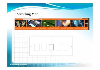 Scrolling Menu
 