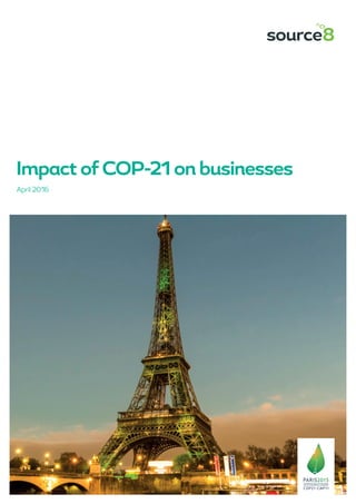 Impact of COP-21 on businesses
April 2016
 