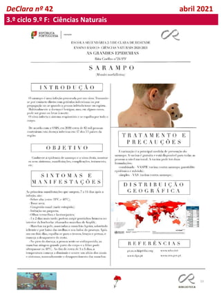 53
DeClara nº 42 abril 2021
3.º ciclo 9.º F: Ciências Naturais
 