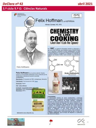 62
DeClara nº 42 abril 2021
3.º ciclo 9.º G: Ciências Naturais
 