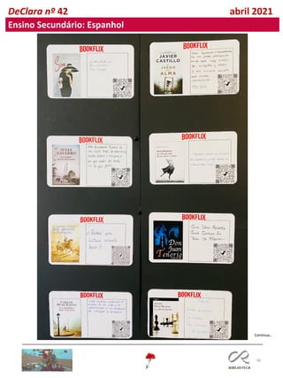 98
DeClara nº 42 abril 2021
Continua…
Ensino Secundário: Espanhol
 