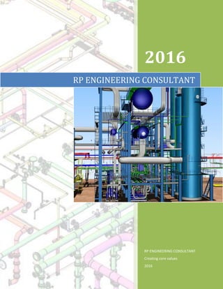 2016
RP ENGINEERING CONSULTANT
Creating core values
2016
RP ENGINEERING CONSULTANT
 