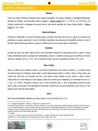 74
DeClara nº 52 Março 2022
E.M.R.C: Páscoa 2022
 