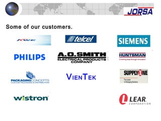 Some of our customers.
VIENTEK
 