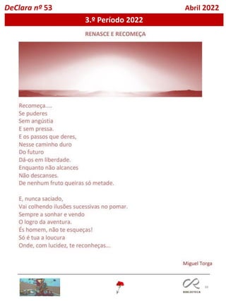 88
DeClara nº 53 Abril 2022
3.º Período 2022
 