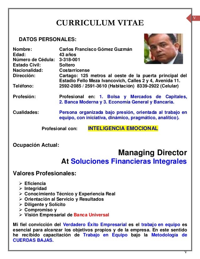 Free spanish resume template image