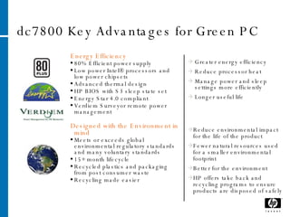 dc7800 Key Advantages for Green PC ,[object Object],[object Object],[object Object],[object Object],[object Object],[object Object],[object Object],[object Object],[object Object],[object Object],[object Object],[object Object],[object Object],[object Object],[object Object],[object Object],[object Object],[object Object],[object Object],[object Object]
