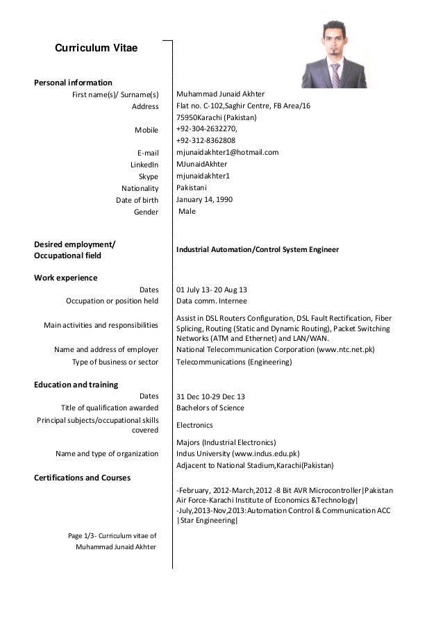Curriculum Vitae M. Junaid Akhter-3-4